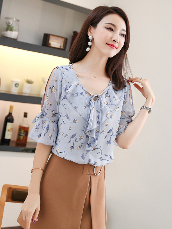 GW2227 Trendy Blouse Blue