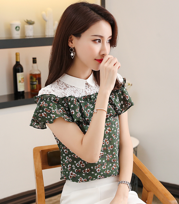 GW2231 Trendy Blouse Green