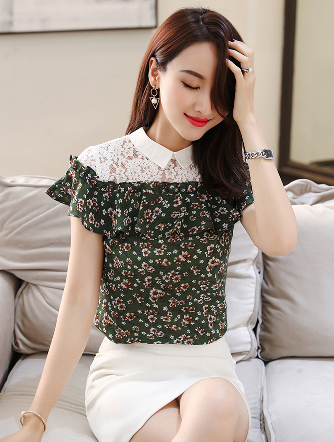 GW2231 Trendy Blouse Green