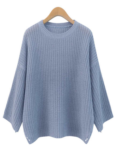KB10104 Pretty Knit Top Grey