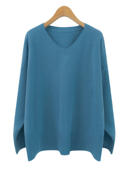 KB10106 Fashion Knit Top Blue