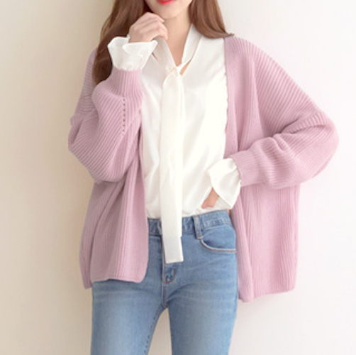 KB10107 Charming Cardigan Purple
