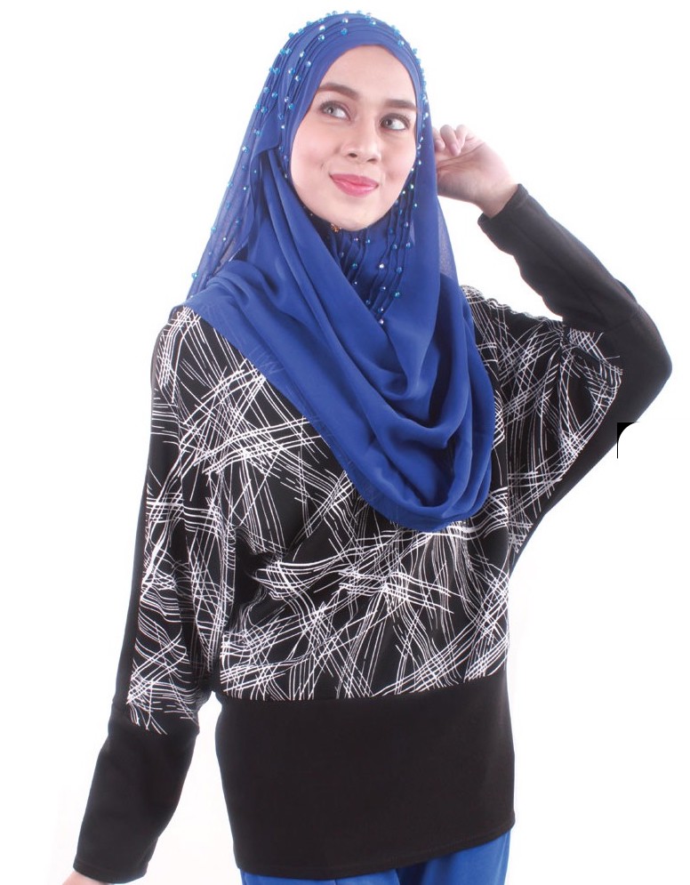 MH056 Stylish Blouse Black