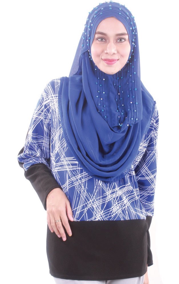 MH056 Stylish Blouse Blue