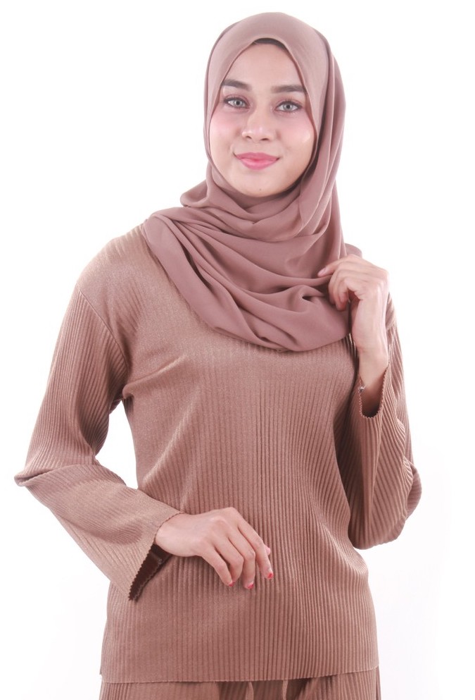 MH065 Charming Blouse Brown