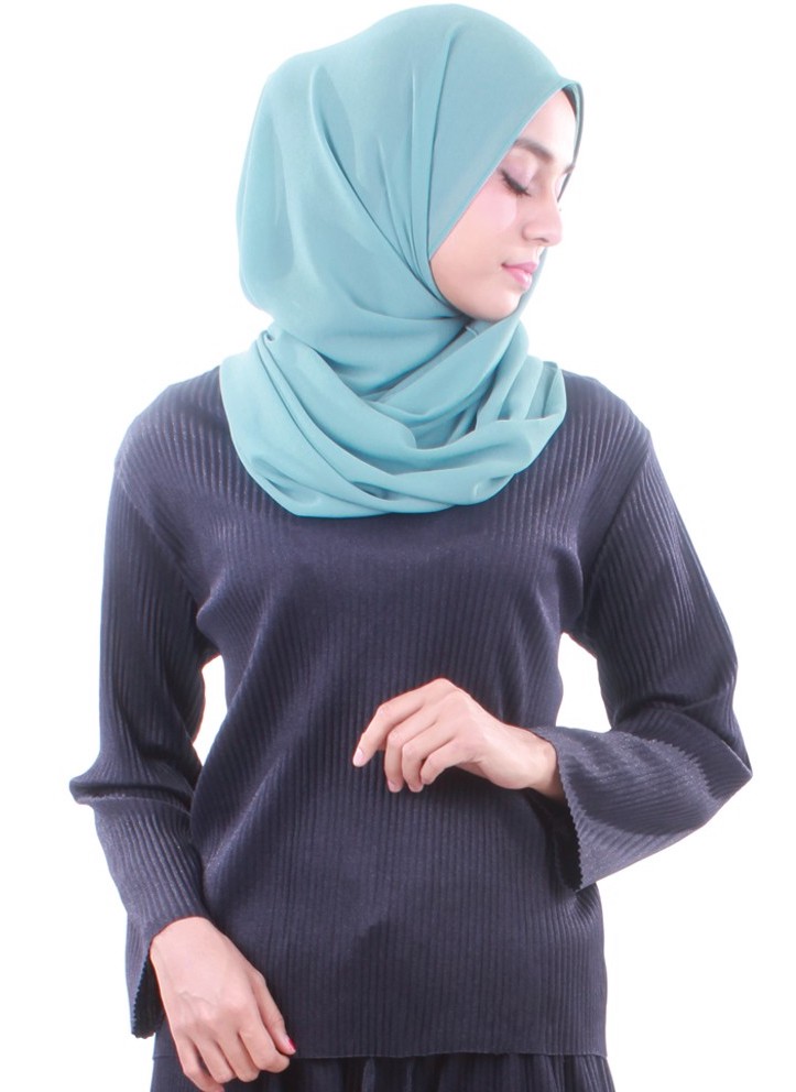 MH065 Charming Blouse Navy Blue