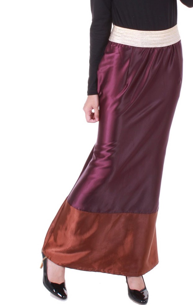 MH106 Trendy Skirt Navy Purple