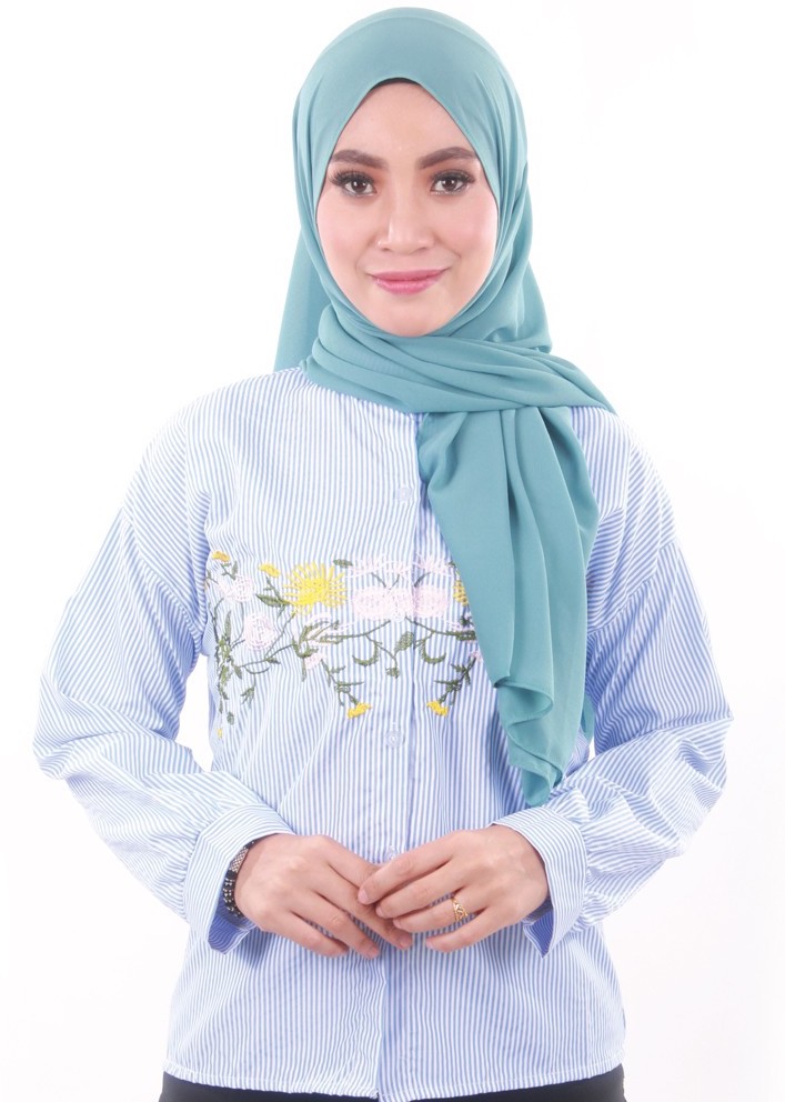 MH125 Fashion Blouse Soft Blue
