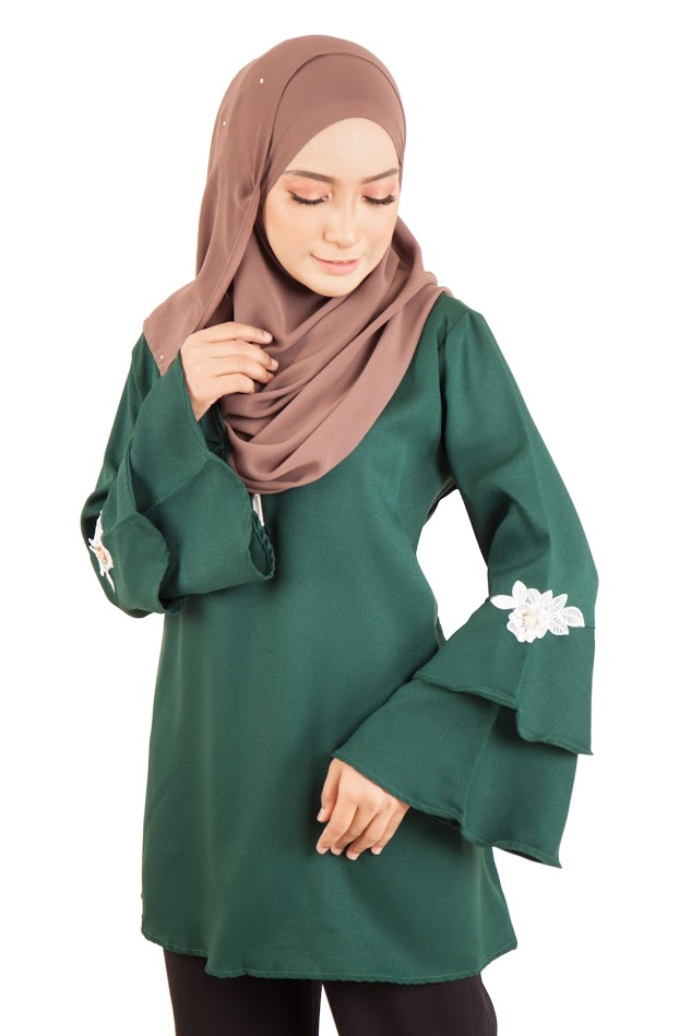 QA-399 Women Stylish Fashion Blouse Green