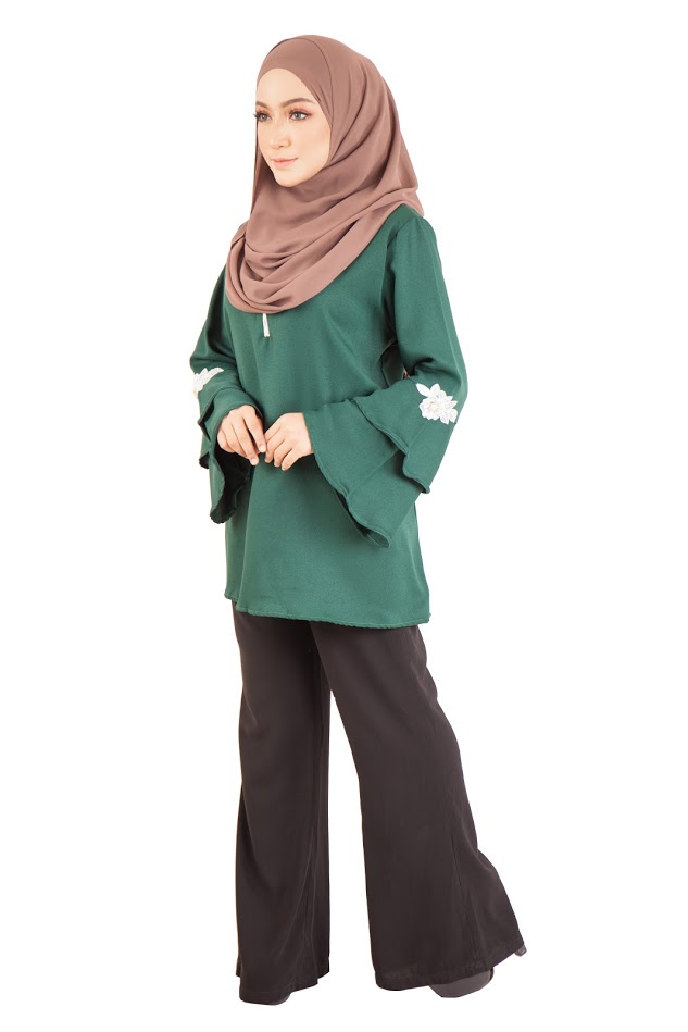 QA-399 Women Stylish Fashion Blouse Green