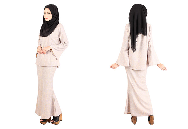 QA-403 Baju Kurung Collections Grey