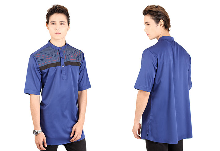 QA-406 Men Kurta Collection Blue