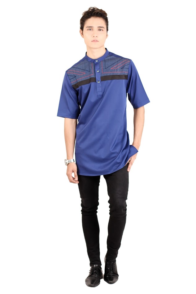 QA-406 Men Kurta Collection Blue