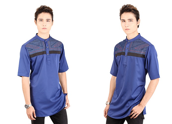 QA-406 Men Kurta Collection Blue
