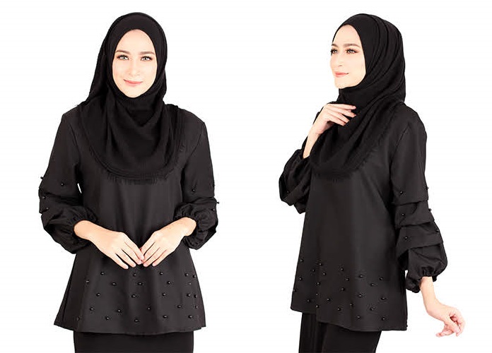 QA-415 Muslimah Fashion Blouse Black