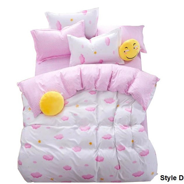 HL1005 Fun 3 in 1 Queen Fitted Bedsheet Set D