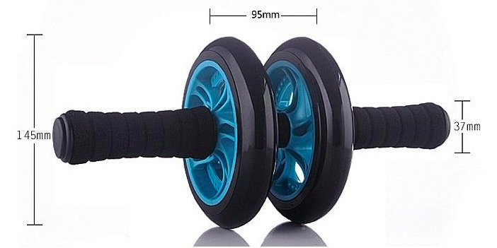 SA-103 Double Wheel ABS Roller AB ROLLER-Improved Stability Green