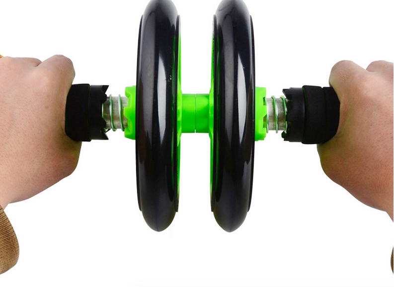 SA-103 Double Wheel ABS Roller AB ROLLER-Improved Stability Green
