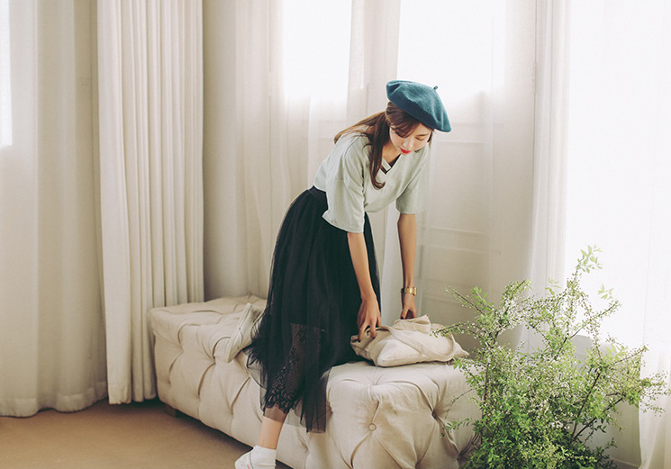 VW12268 Stylish Top Green