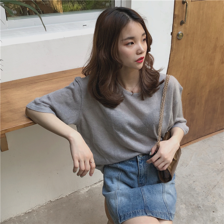VW12273 Casual Top Grey