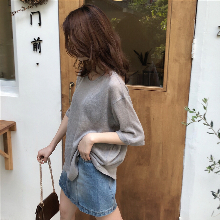 VW12273 Casual Top Grey