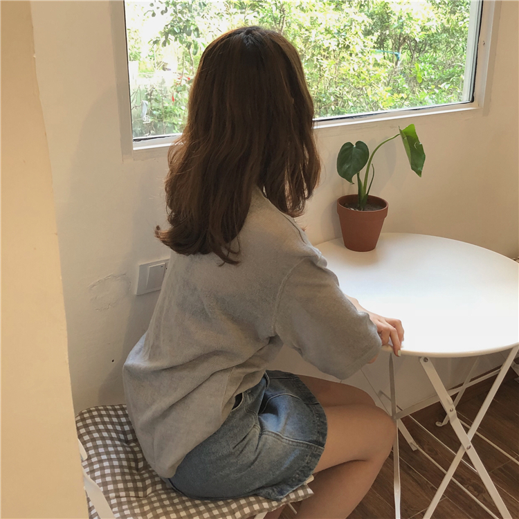 VW12273 Casual Top Grey