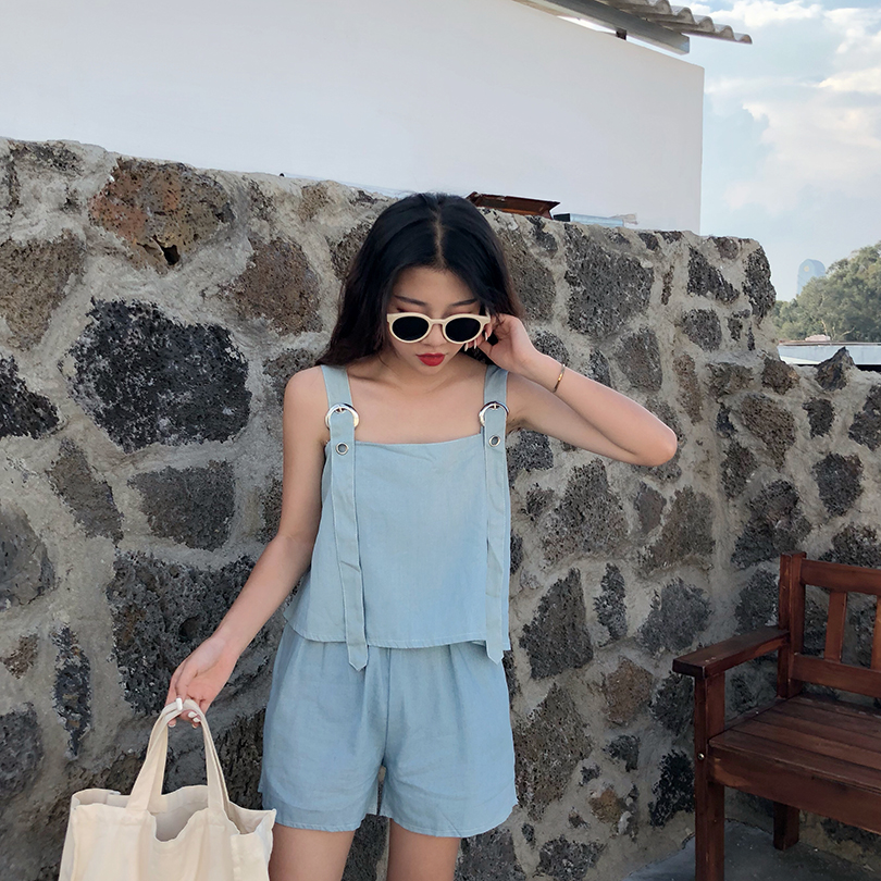 VW12275 Fashion Top and Pant Set Blue