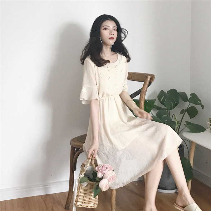 VW12277 Lovely Dress Almond