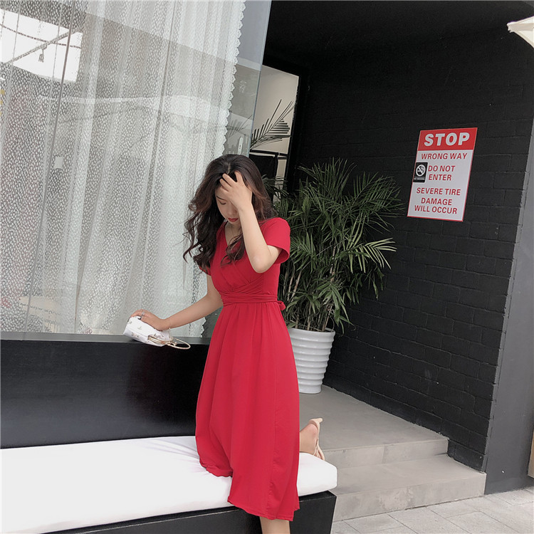 VW12286 Stylish Dress Red