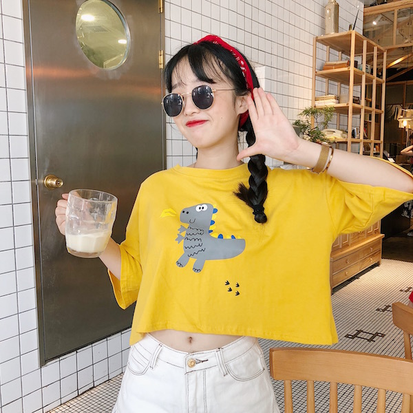 VW12292 Cute Top Yellow