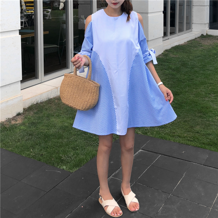 VW12297 Stylish Dress Blue