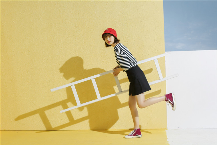 VW12299 Fashion Stripe Top Black