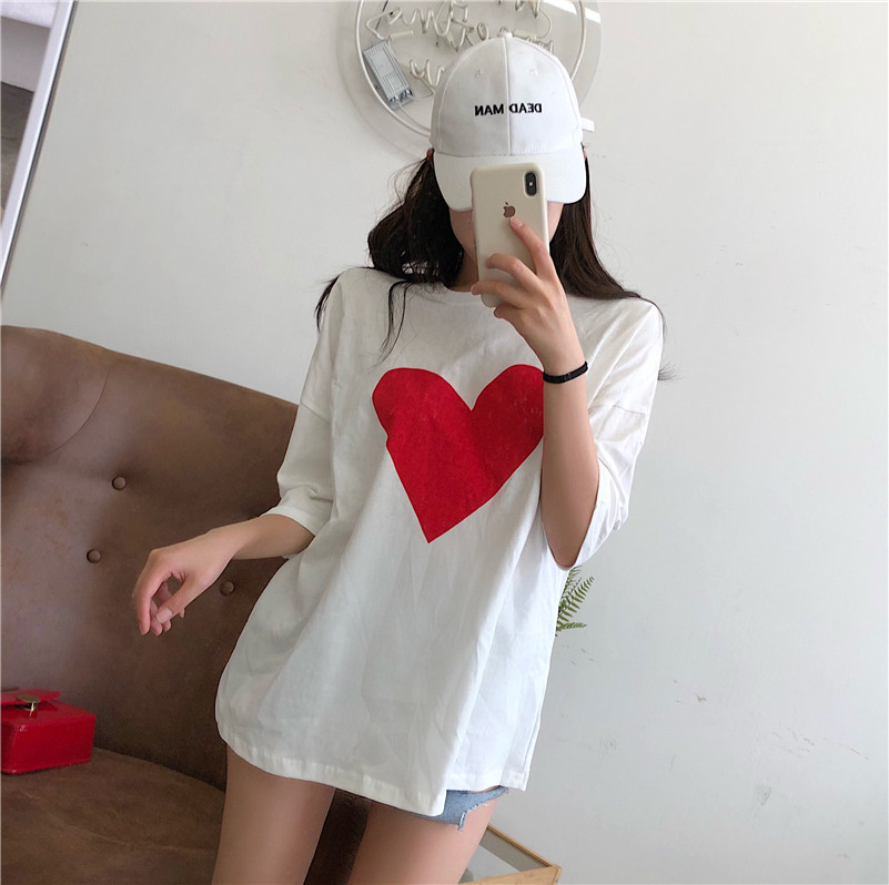 VW12302 Casual Loose Top White