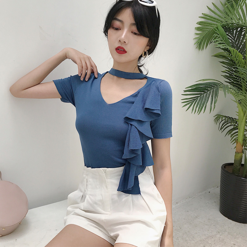 VW12307 Stylish Top Blue