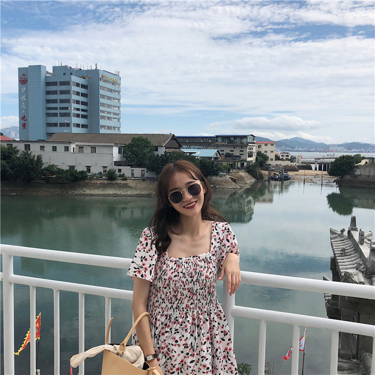 VW12310 Lovely Floral Dress White