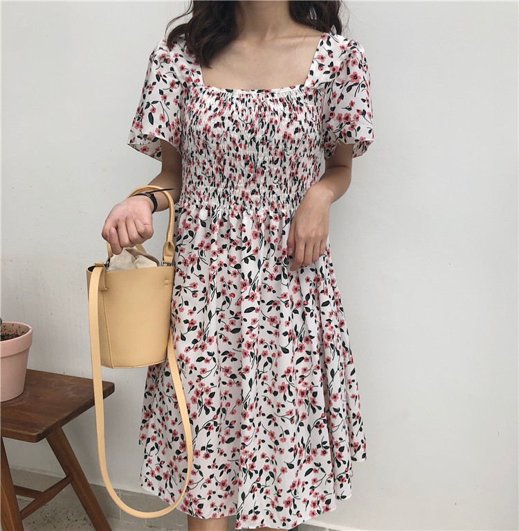 VW12310 Lovely Floral Dress White