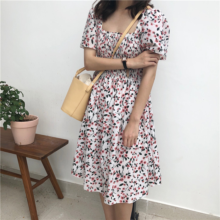 VW12310 Lovely Floral Dress White