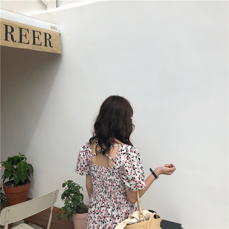 VW12310 Lovely Floral Dress White