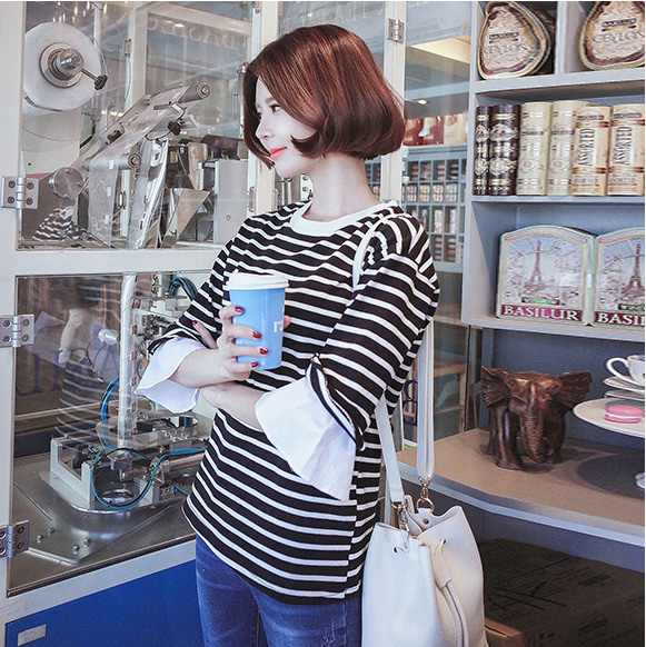 VW12316 Fashion Stripe Top As Picture