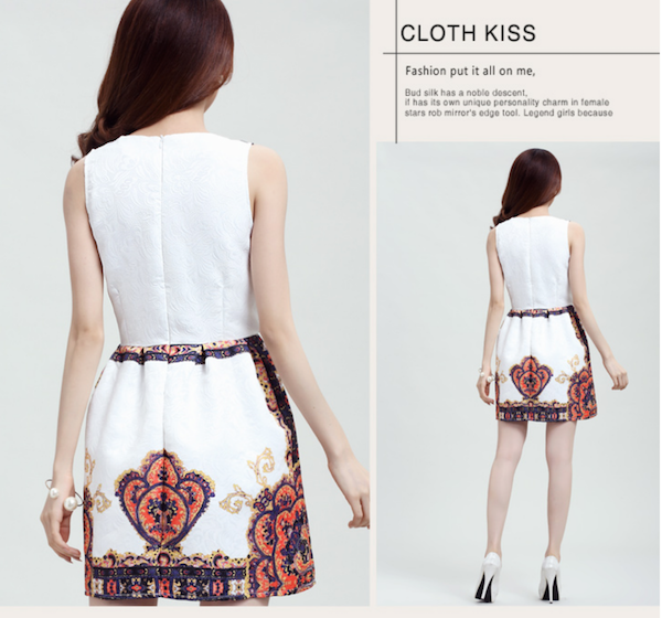 WD6066 Korea Fashion Dress Orange