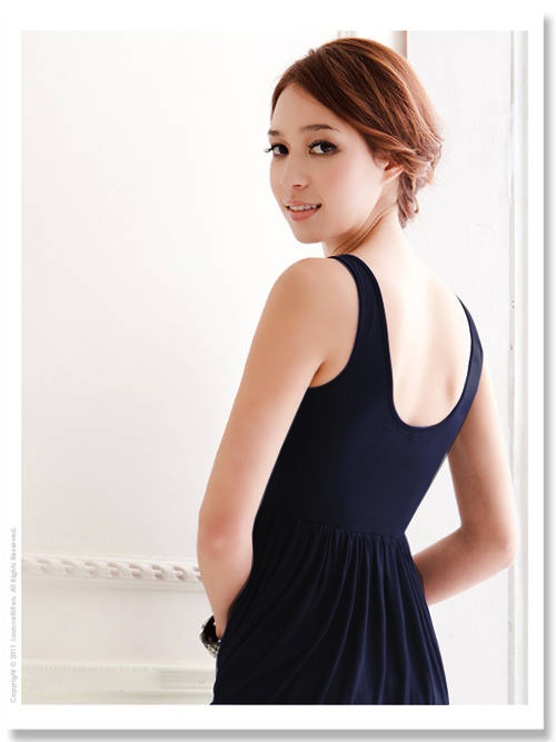 WD7611 Women Sequin Maxi Dress Blue