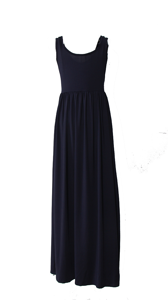 WD7611 Women Sequin Maxi Dress Blue