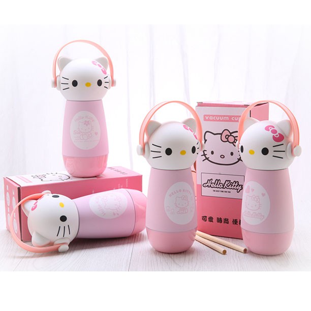 HM 804 Hello Kitty Portable Water Bottle Pink