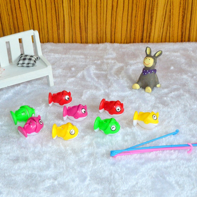 ET 848 Kids Rotating Fishing Toys Pink