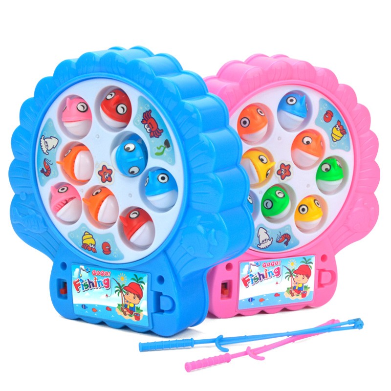 ET 848 Kids Rotating Fishing Toys Pink