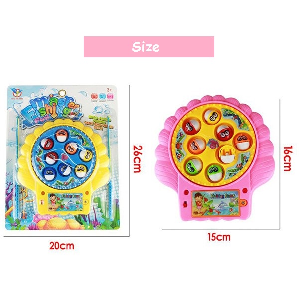 ET 848 Kids Rotating Fishing Toys Pink