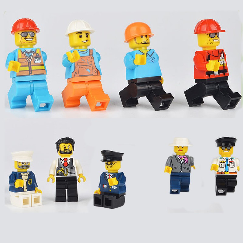 ET 850 Kids Occupation Action Figure Building Blocks