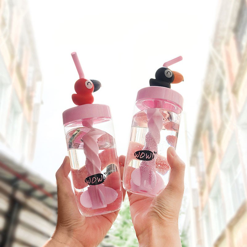 HM 809 Cute Straw Water Bottle