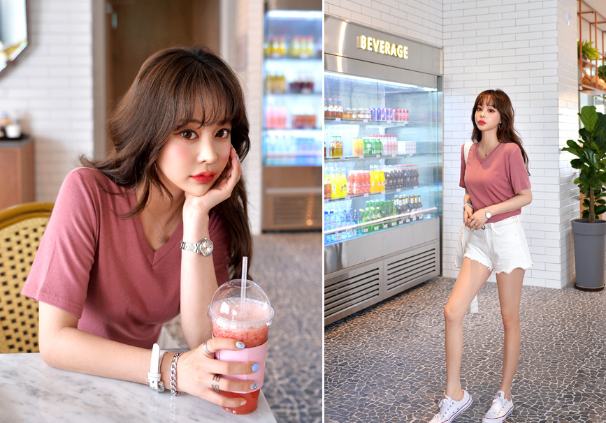 KB10145 Fashion Blouse Pink