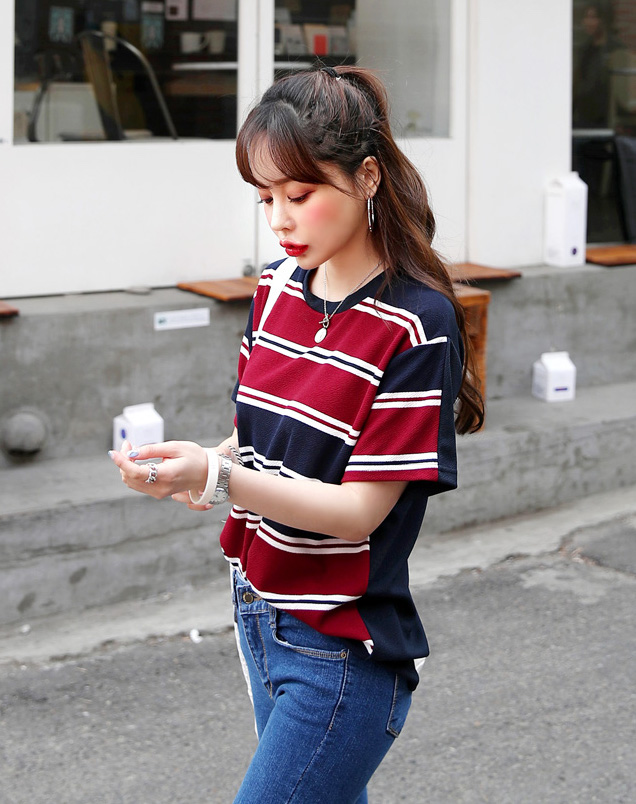 KB10146 Stylish Blouse Wine